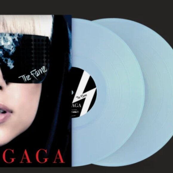 Lady Gaga Limited Edition The Fame Translucent Light Blue Vinyl SUPER RARE - Picture 1 of 8